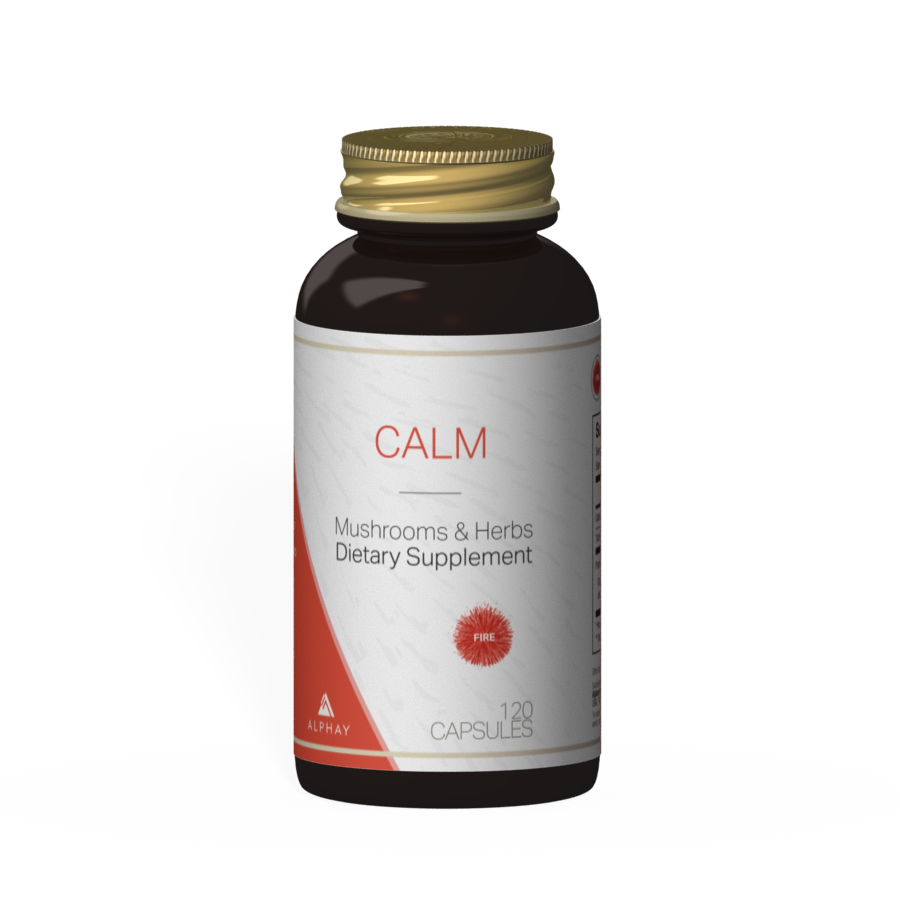 CALM | Stress Management Supplement with Reishi, Jujube and Gingko Extract | 120 Capsules