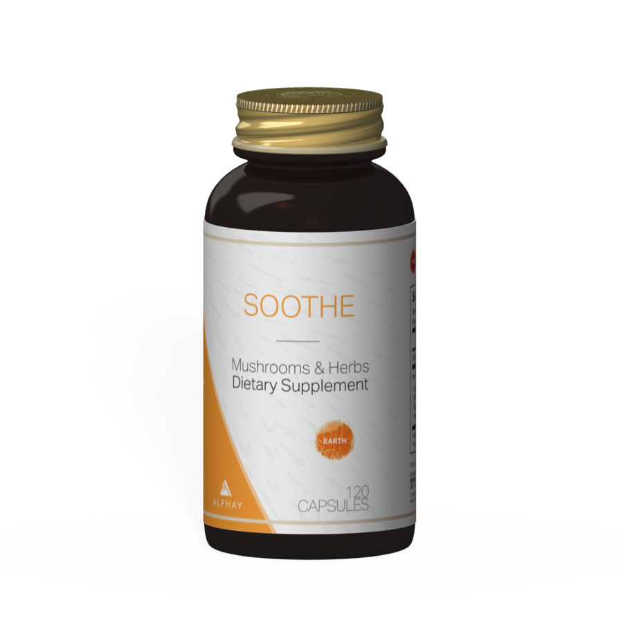 SOOTHE | Digestive Health Supplement with Reishi, Shiitake & Lion's Mane Mushroom Extract | 120 Capsules