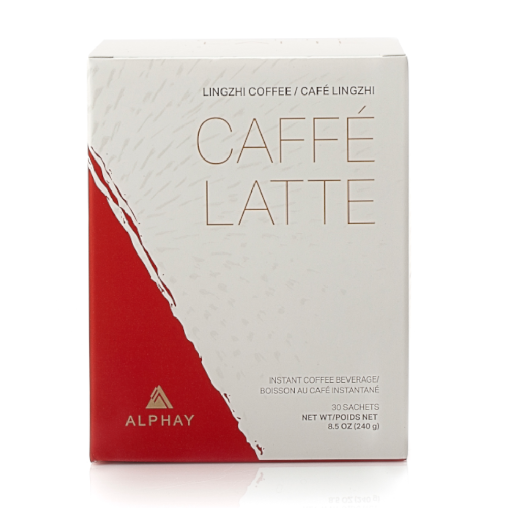CAFFE LATTE | Coffee and Creamer with Reishi Mushroom Extract | 30 Packets