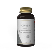 Load image into Gallery viewer, NOURISH | Breathe Easy Supplement with Lion&#39;s Mane, Tremella, Reishi, and Cordyceps Mushroom Extract | 120 Capsules
